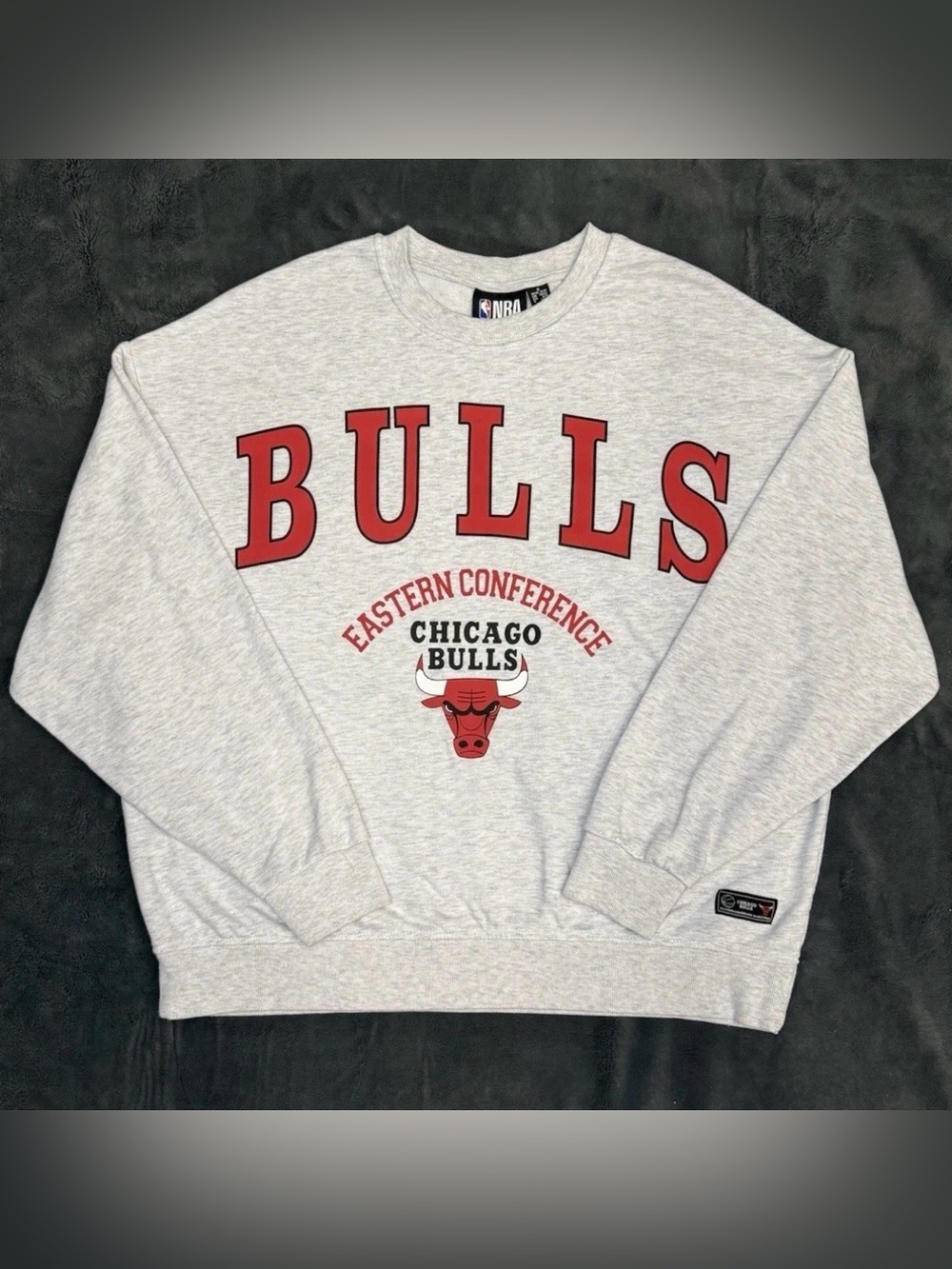 Vintage NBA Chicago Bulls Sweatshirt Pullover
Gray Unisex Size M 8-10